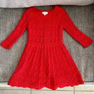 Cat & Jack Red Sweater Dress, 4T
